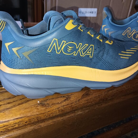 NEW NOKA Ice Silk Men's Sports Shoes Blue/Yellow Size 7 fits like a 6.5 - Picture 5 of 11